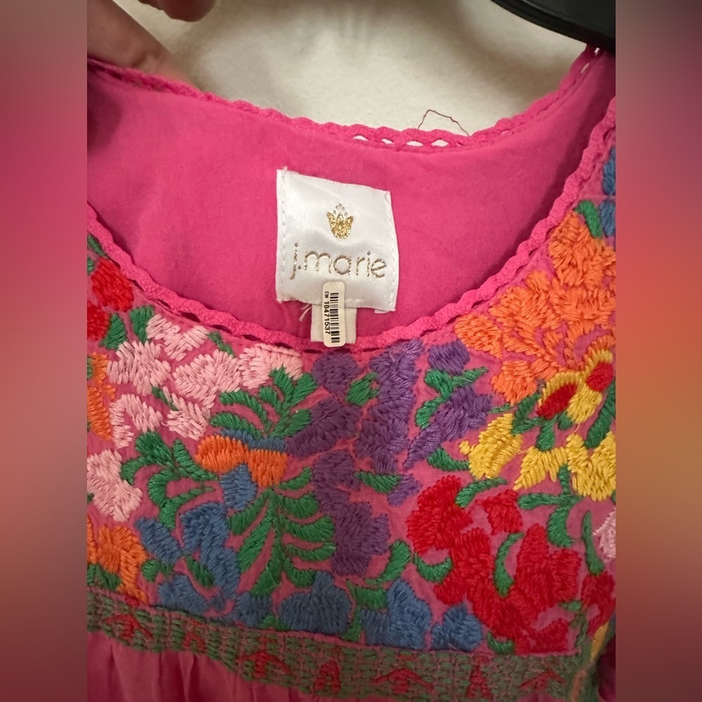 J. Marie Cameron embroidered floral dress - Picture 4 of 12